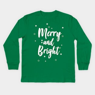 Merry and Bright Kids Long Sleeve T-Shirt